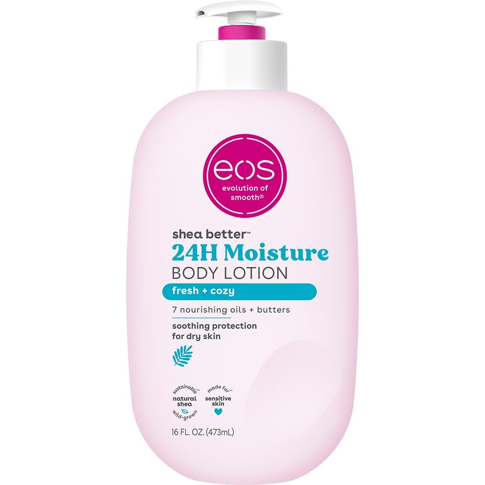 eos Shea Better Body Lotion, Fresh & Cozy, 24-Hour Moisture Skin Care, Lightweight & Non-Greasy, Natural Shea, Vegan, 16 fl oz 51znb3skixl. sl1000 .jpg