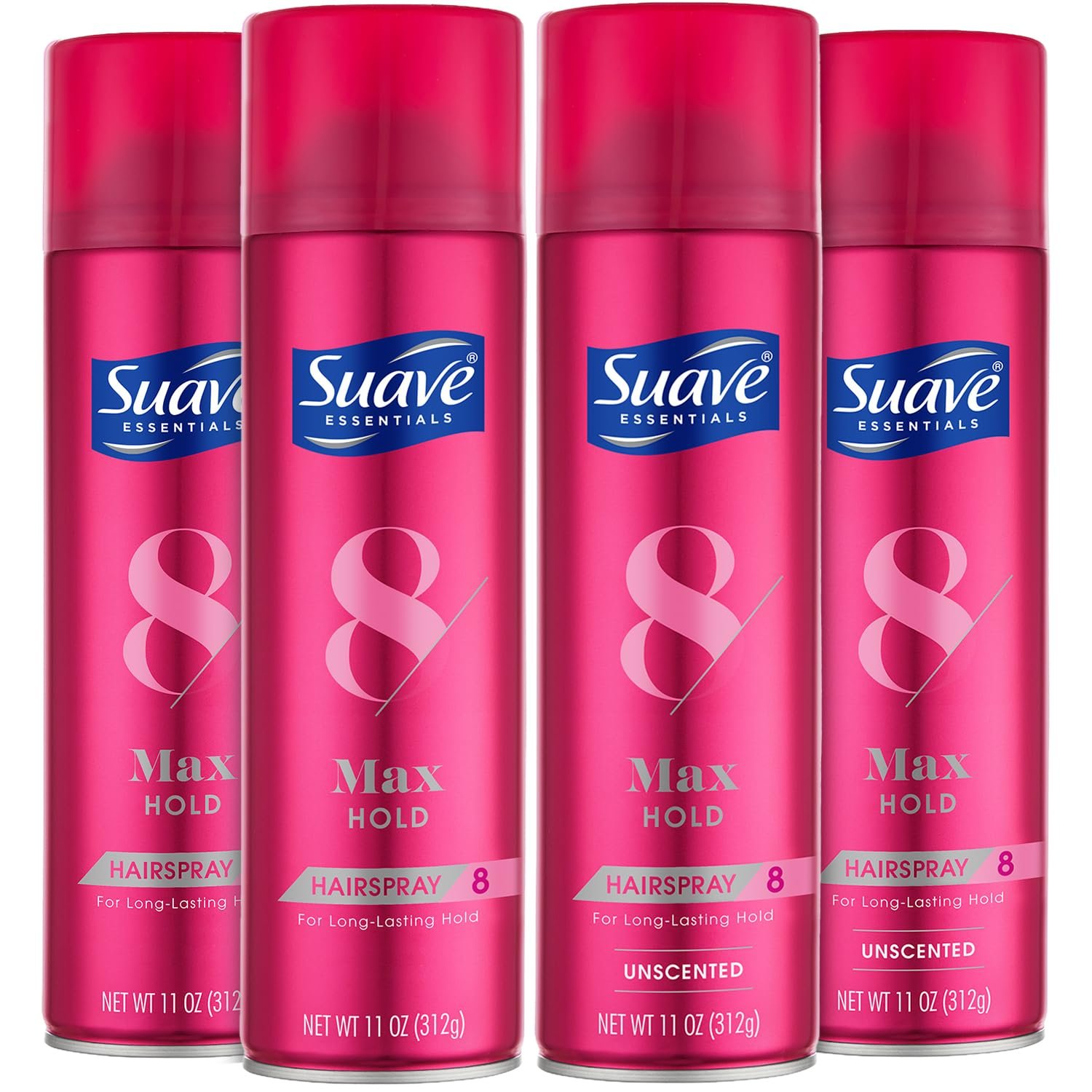 Suave+ Hairspray, Max Hold Bundle – Scented + Unscented Hairspray, 11 Oz Ea (4 Piece Set) 71hqbosstil. sl1500 .jpg